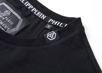 Philipp Plein Black Shirt with Logo in the Center - Men