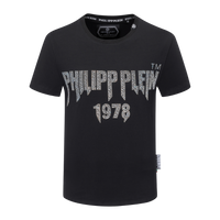 Philipp Plein Black Shirt with Logo in the Center - Men