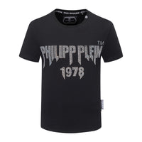 Philipp Plein Black Shirt with Logo in the Center - Men