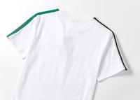 Gucci White Shirt with Green and Red Stripes - Men's