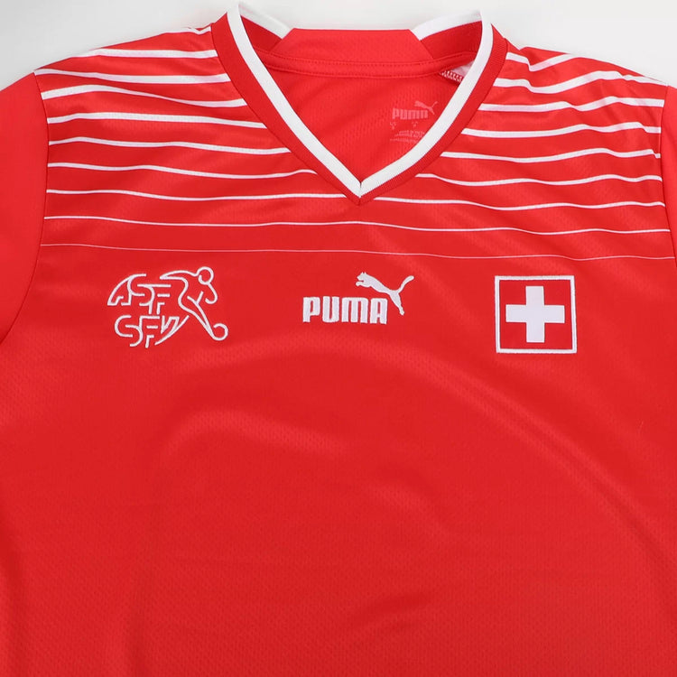 Switzerland National Team Home 22/23 Men's Fan Shirt - Red+White