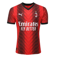 AC Milan Home 23/24 Shirt no. Puma Fan Masculina - Red+Black