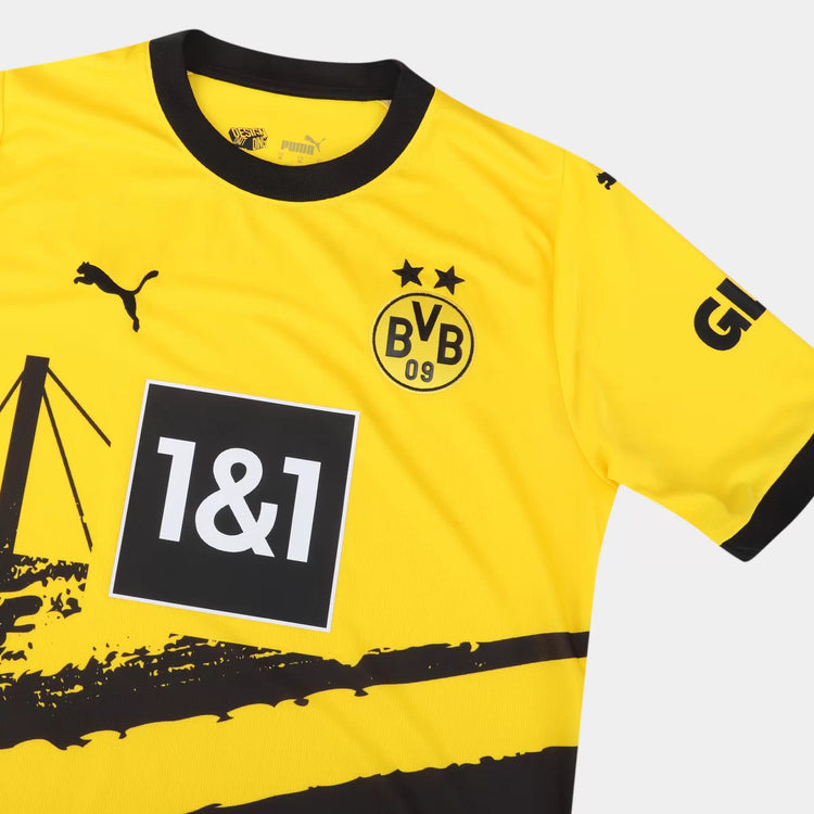 Borussia Dortmund Home 23/24 Puma Fan Shirt Men - Yellow+Black