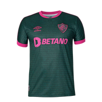 Men's Fluminense III 23/24 Umbro Fan Shirt - Green+Pink