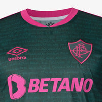 Men's Fluminense III 23/24 Umbro Fan Shirt - Green+Pink