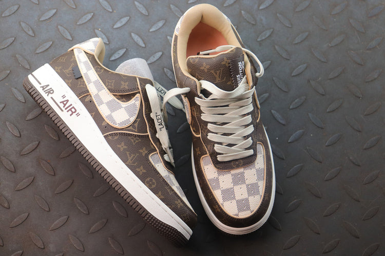 Louis Vuitton x Nike Air Force 1 Low Monogram Damier Sneakers