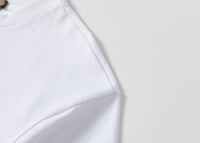 Burberry White Shirt with Velvet Logo - Men