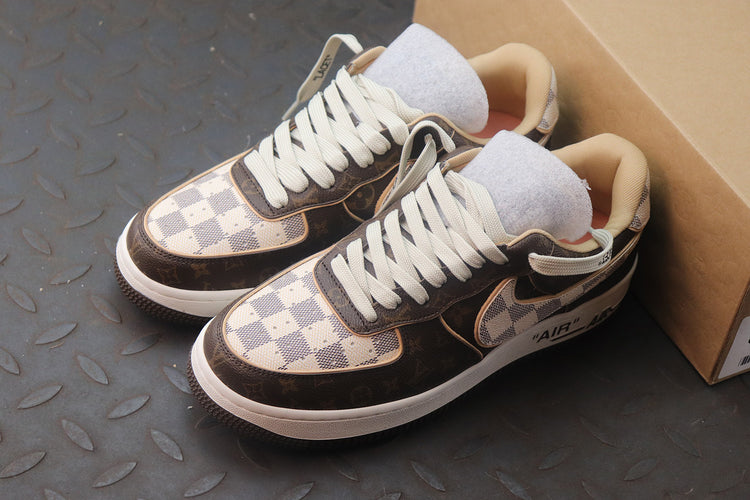 Louis Vuitton x Nike Air Force 1 Low Monogram Damier Sneakers