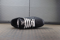 Louis Vuitton Trainer All Black Embossing Sneakers