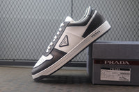 White/black Leather Prada Holiday low-top Sneakers