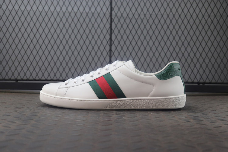 Ace Leather Low Top Sneakers - Gucci