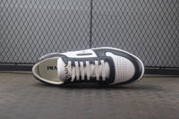 White/black Leather Prada Holiday low-top Sneakers