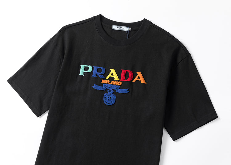 Prada shirt - Black with colored logo