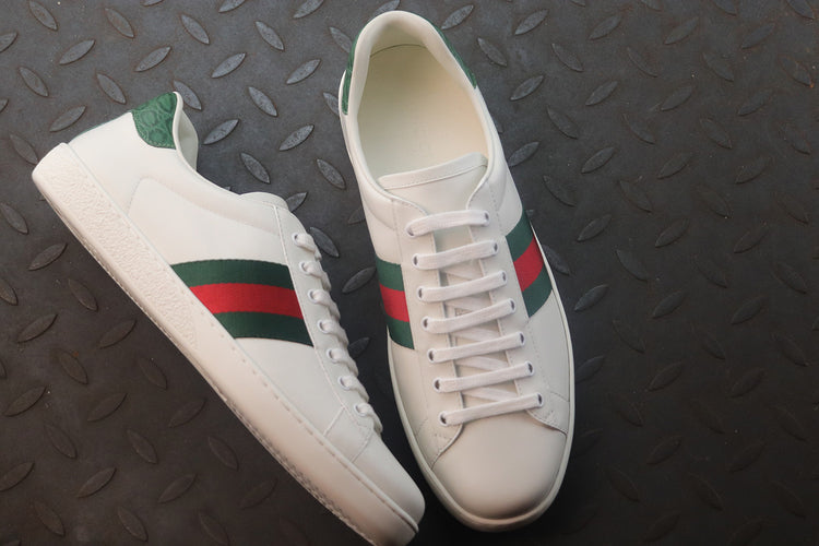 Ace Leather Low Top Sneakers - Gucci