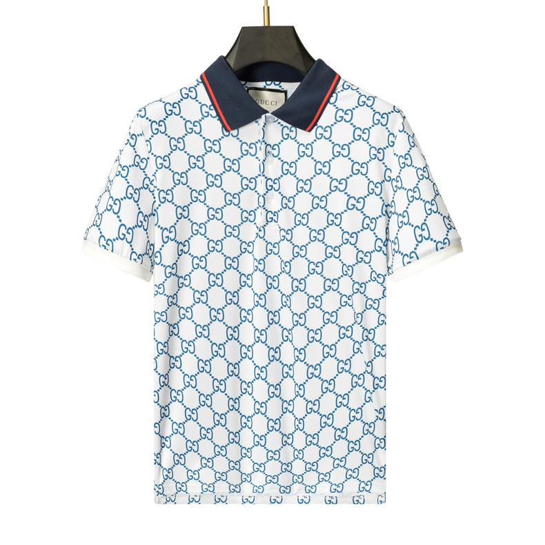 Blue and white Gucci shirt