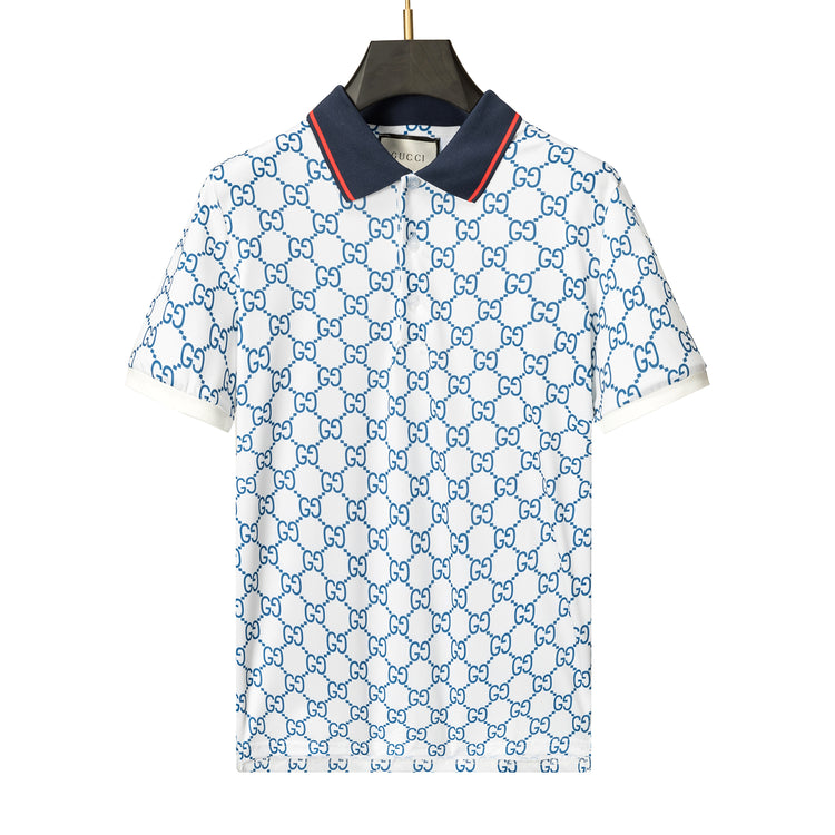 Blue and white Gucci shirt