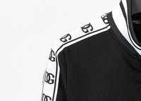 Dolce Gabbana Cold Weather Set Black with White Stripe - Men