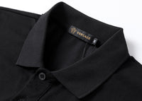 Black Versace Shirt with Yellow Logo - Men