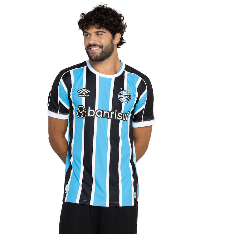 Men's Grêmio Home 23/24 Umbro Fan Shirt - Blue+Black