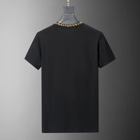 Fendi Black Shirt with Logo in the Center - Men