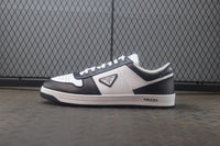 White/black Leather Prada Holiday low-top Sneakers