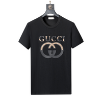 Gucci Black Shirt with Logo in the Center - Men