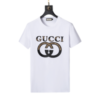 Gucci White Shirt with Logo in the Center - Men