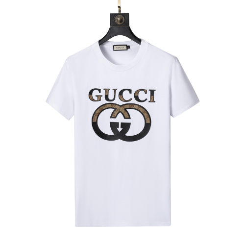 Gucci White Shirt with Logo in the Center - Men