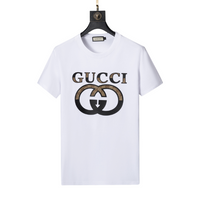 Gucci White Shirt with Logo in the Center - Men