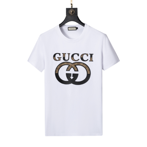 Gucci White Shirt with Logo in the Center - Men