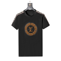 Black Louis Vuitton Shirt With Logo in the Center - Men's