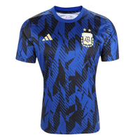 Argentina Pre-Game 22/23 Adidas Men's Shirt - Blue+Black