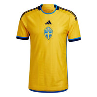 Men's Adidas Sweden Home 22/23 Fan Shirt - Yellow