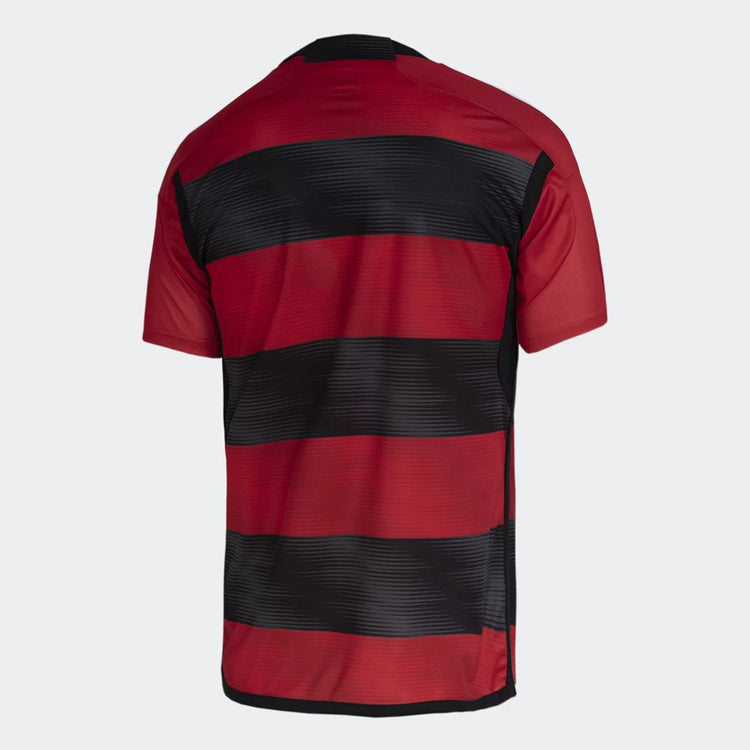 Men's Adidas Flamengo Home 23/24 Home Shirt - Red+Black