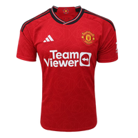 Manchester United Home 23/24 Adidas Men's Fan Shirt - Dark Red