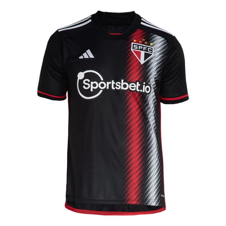 Men's Adidas São Paulo III 23/24 Supporter Shirt - Black