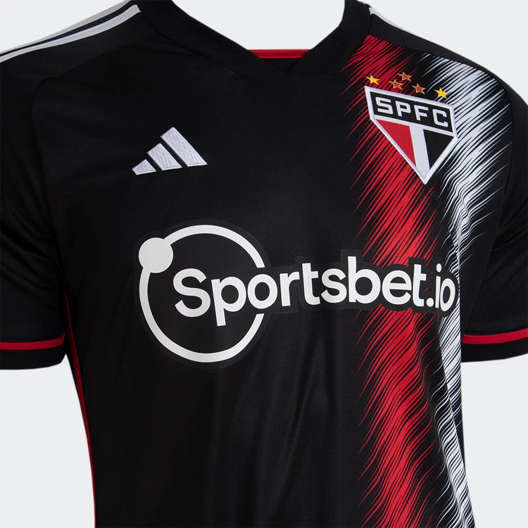 Men's Adidas São Paulo III 23/24 Supporter Shirt - Black