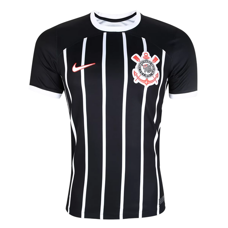 Men's Nike Corinthians II 23/24 Fan Shirt - Black+White