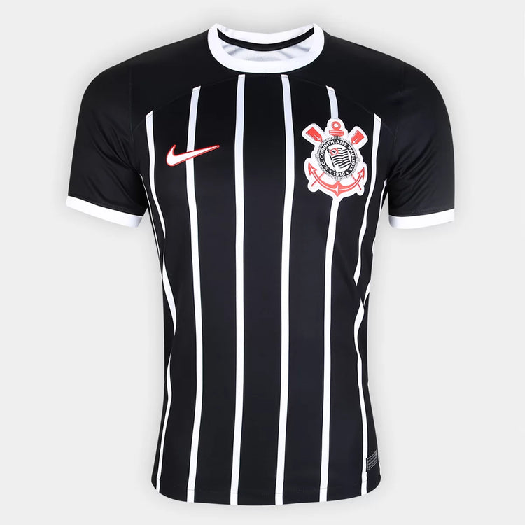 Men's Nike Corinthians II 23/24 Fan Shirt - Black+White