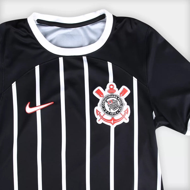 Men's Nike Corinthians II 23/24 Fan Shirt - Black+White