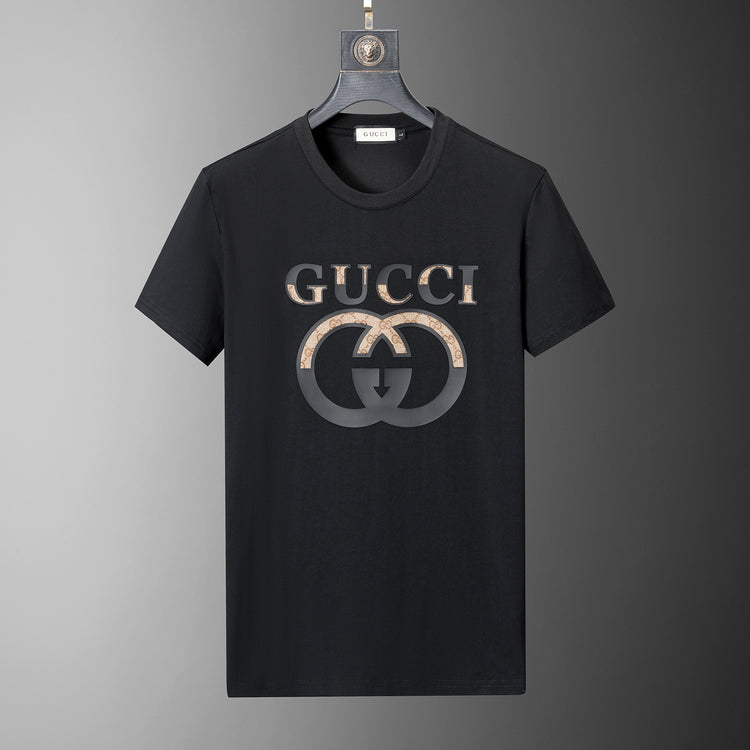 Gucci Black Shirt with Logo in the Center - Men