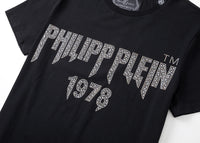 Philipp Plein Black Shirt with Logo in the Center - Men