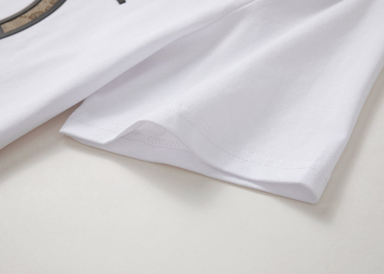 Gucci White Shirt with Logo in the Center - Men