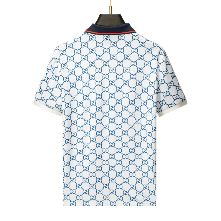 Blue and white Gucci shirt