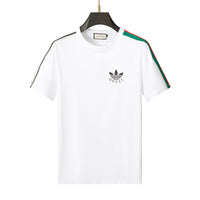 Gucci White Shirt with Green and Red Stripes - Men's