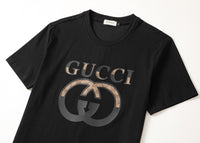 Gucci Black Shirt with Logo in the Center - Men